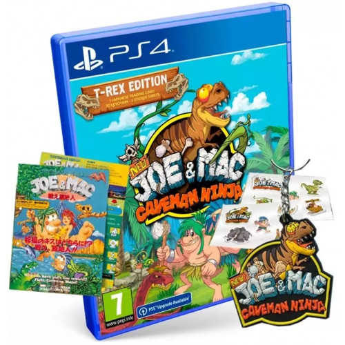 New Joe & Mac - Caveman Ninja. T-Rex Edition русские субтитры для PS4