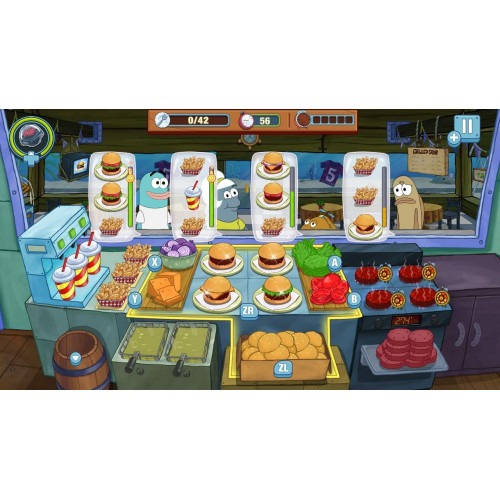 SpongeBob: Krusty Cook-Off. Extra Krusty Edition русские субтитры для Nintendo Switch