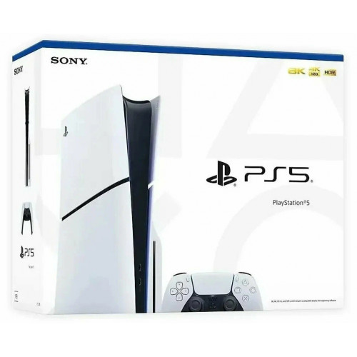 Игровая приставка Sony PlayStation 5 Slim 1 TБ SSD с дисководом , белый